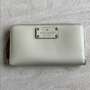 Kate Spade Cream Leather Wallet